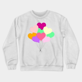 Balloon Bouquet for Valentines Day Crewneck Sweatshirt